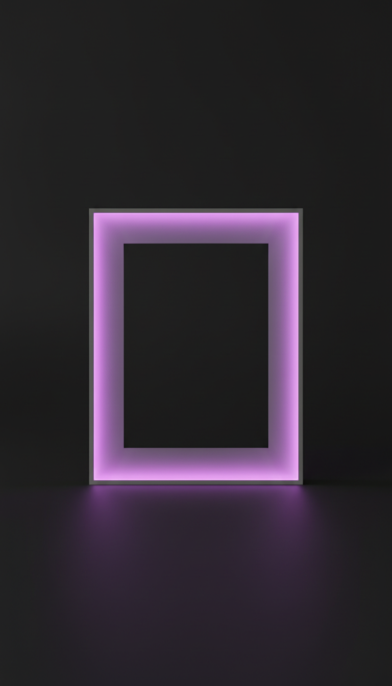 Compact RGB Desk Frame with Touch Sensor