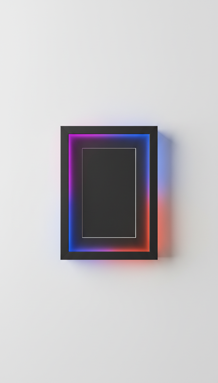 Matte Black RGB Frame for Gallery Walls